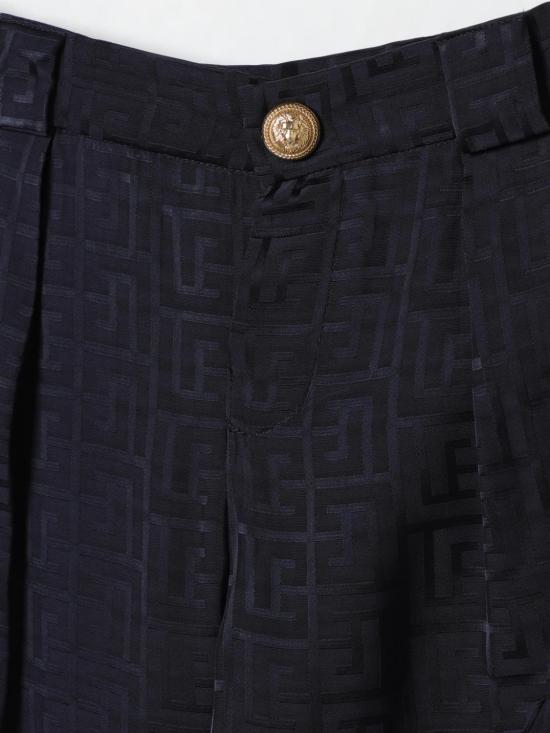 25FW [키즈] 발망 스트레이트 팬츠 BW6650S0192 60K Blue - BALMAIN