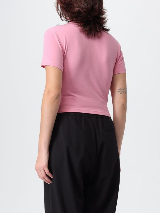 25FW 베르사체 반팔 티셔츠 79HAHE04CJ02E 459 Pink - VERSACE