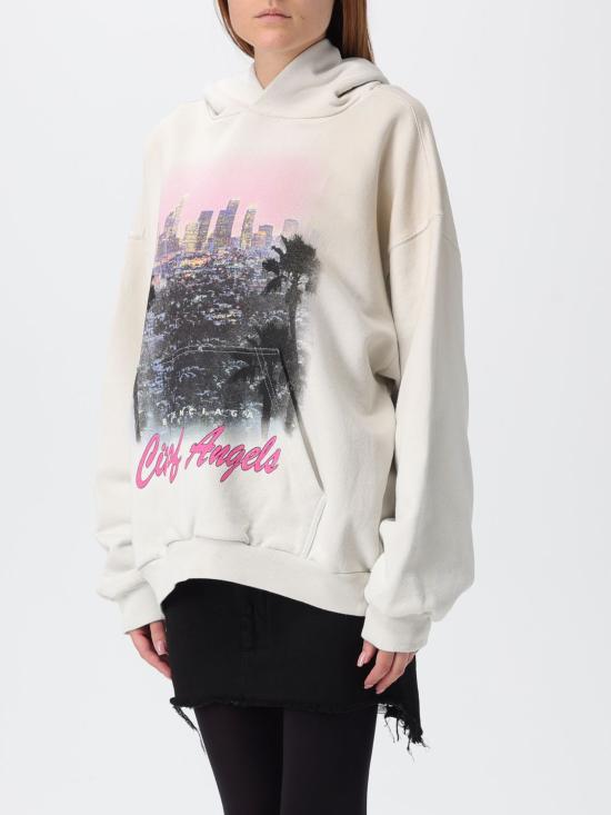 25FW 발렌시아가 미디엄 핏 후드 티셔츠 767877TSVR3 9012 Grey - BALENCIAGA