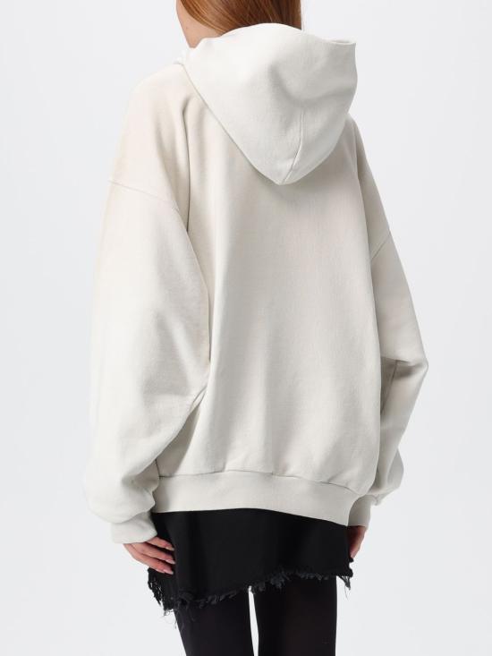 25FW 발렌시아가 미디엄 핏 후드 티셔츠 767877TSVR3 9012 Grey - BALENCIAGA