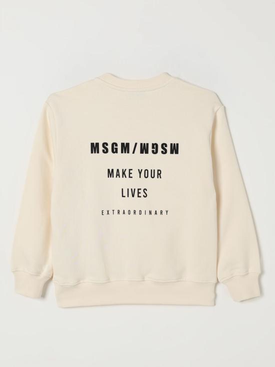 25FW [키즈] 엠에스지엠 풀오버 F5MSJBSW214 013 White - MSGM