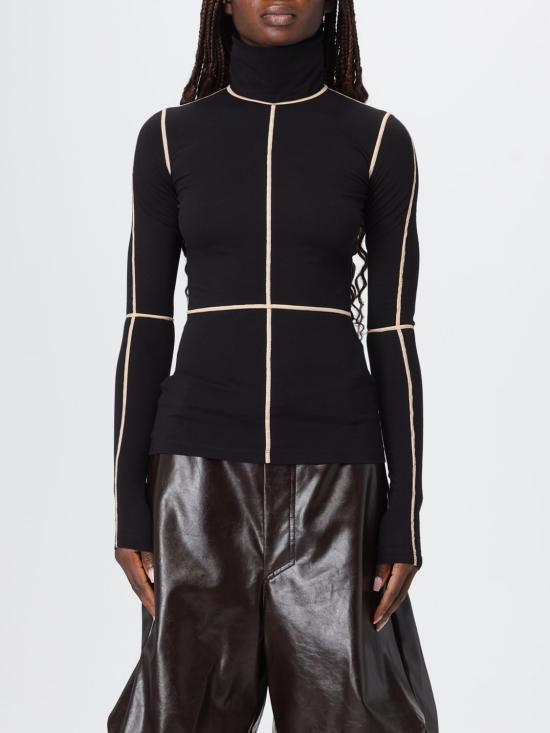 25FW MM6 메종마르지엘라 긴팔 티셔츠 S52NH0038M20125 900 Black