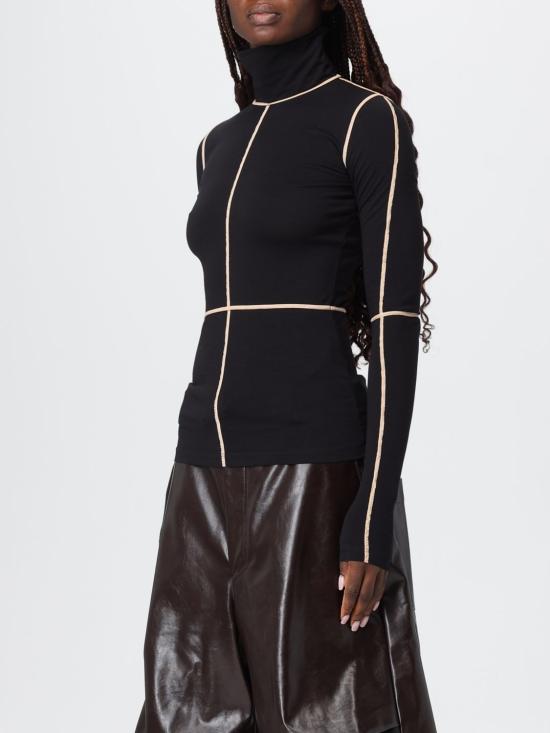 25FW MM6 메종마르지엘라 긴팔 티셔츠 S52NH0038M20125 900 Black - MM6 MAISON MARGIELA