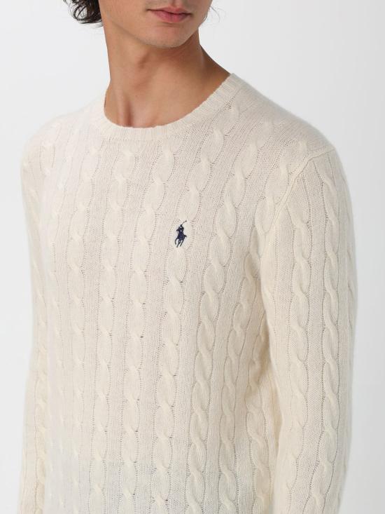 25FW 폴로 랄프로렌 스웨터 710876762 010 White - POLO RALPH LAUREN