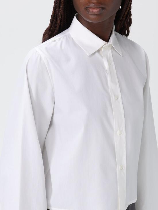 25FW MM6 메종마르지엘라 셔츠 S52DT0044M35480 100 White - MM6 MAISON MARGIELA