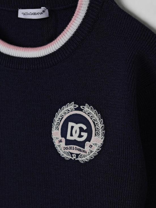 25FW [키즈] 돌체앤가바나 풀오버 L5KWK5JDVB7 B3895 Blue - DOLCE & GABBANA