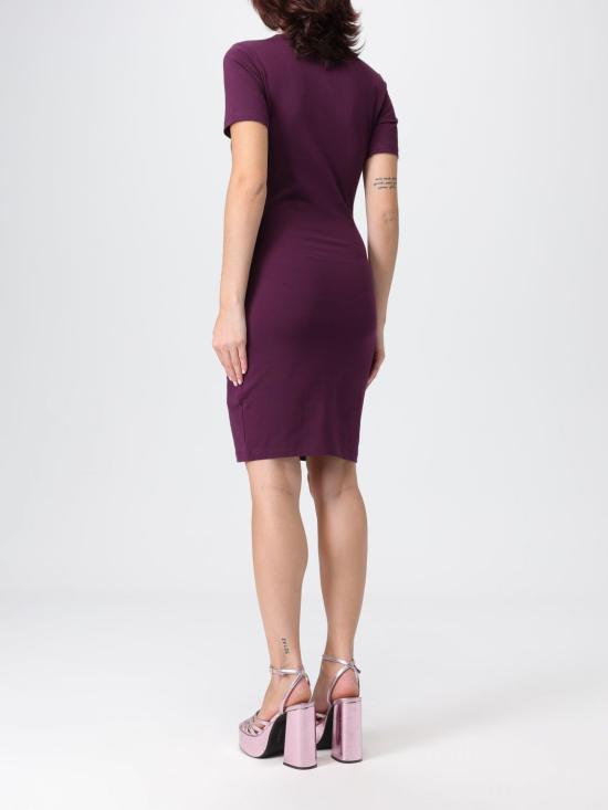 25FW 베르사체 미디 원피스 79HAOE05CJ02E 317 Burgundy - VERSACE