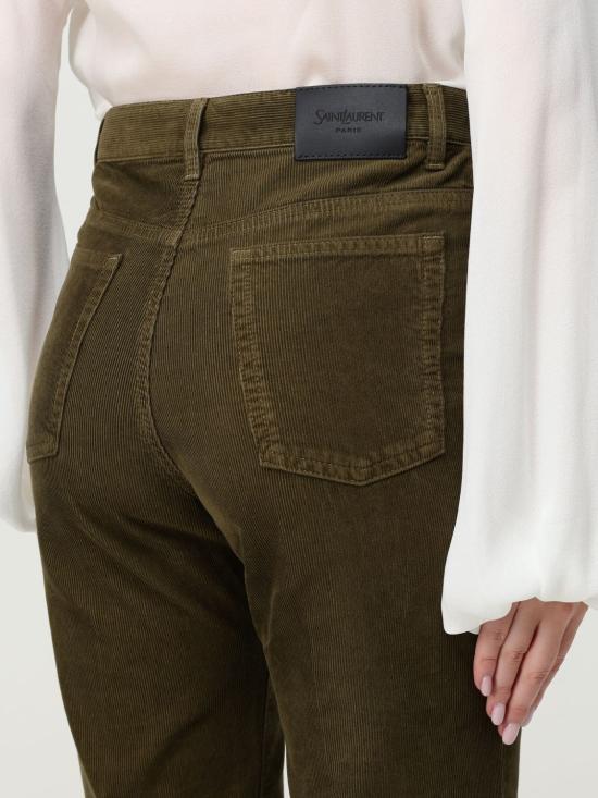 25FW 생로랑 스트레이트 팬츠 705103Y29IA 3564 Kaki - SAINT LAURENT