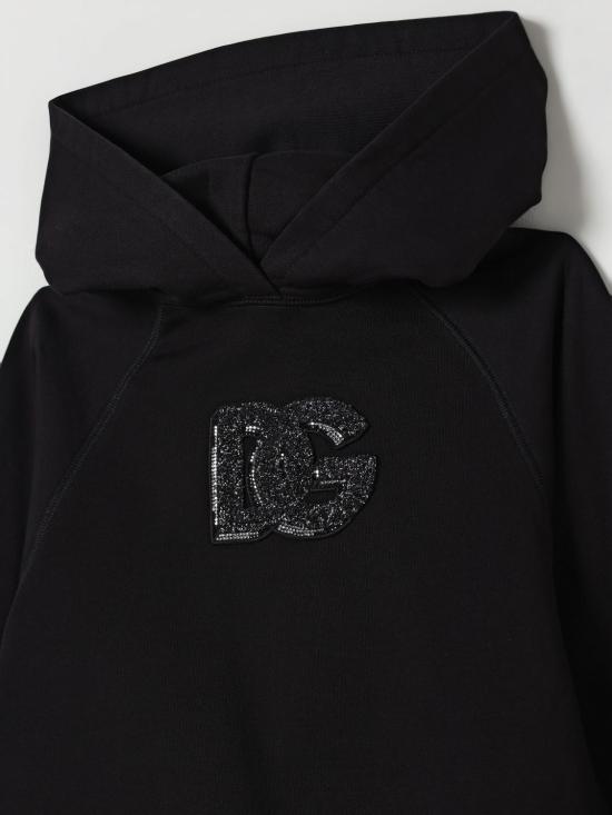 25FW [키즈] 돌체앤가바나 풀오버 L5JWCBG7PHM N0000 Black - DOLCE & GABBANA