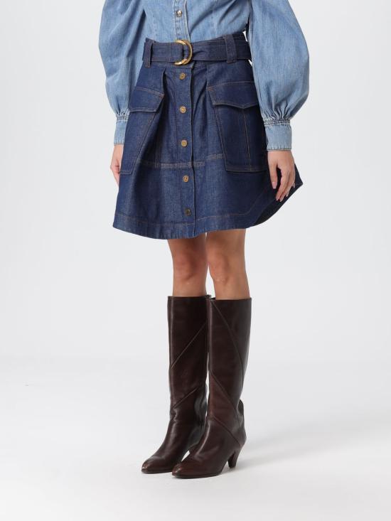 25FW 짐머만 데님 스커트 5289SF25R Ink - ZIMMERMANN