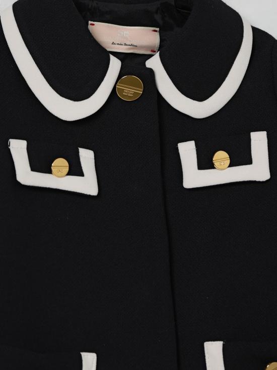 25FW [키즈] 엘리자베타프랜치 코트 EGCT0040TV094 D748 Black - ELISABETTA FRANCHI