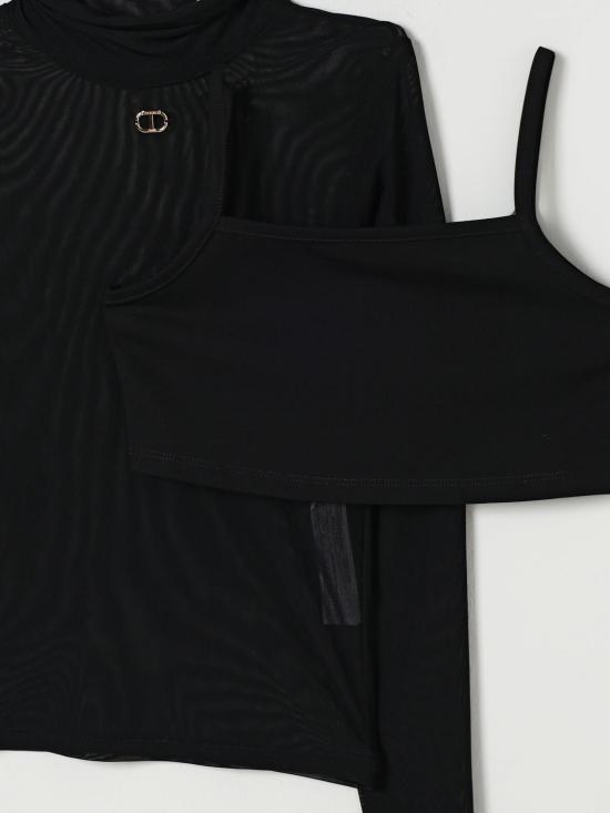 25FW [키즈] 트윈셋 티셔츠 252GJ2310 00006 Black - TWINSET