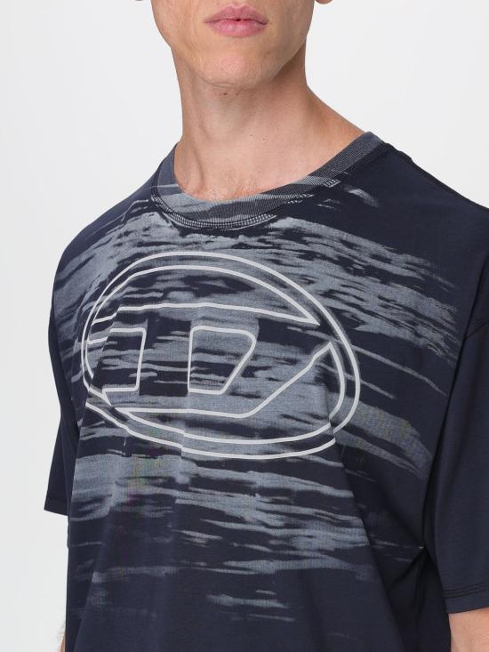 25FW 디젤 반팔 티셔츠 A186530AGCA 81E Blue - DIESEL