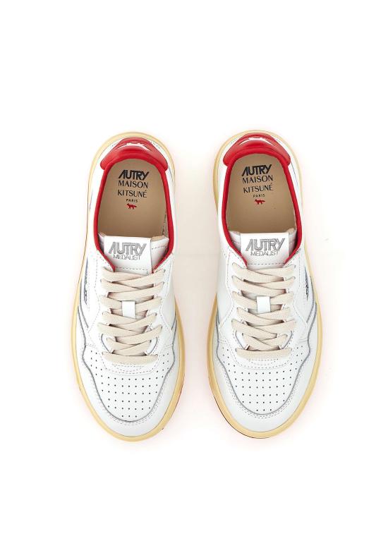 25FW 오트리 메달리스트 로우 스니커즈 AULWMK 02 Orange - AUTRY