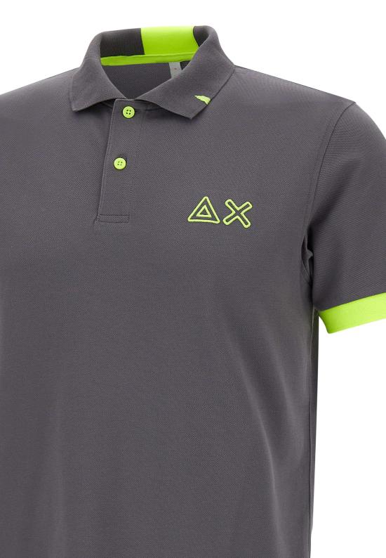 26SS 썬 68 폴로 티셔츠 A35122 99 Grey - SUN 68