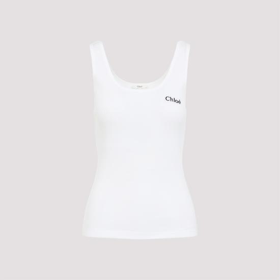 25SS 끌로에 반팔 티셔츠 CH25SJH12180 101 WHITE - CHLOE