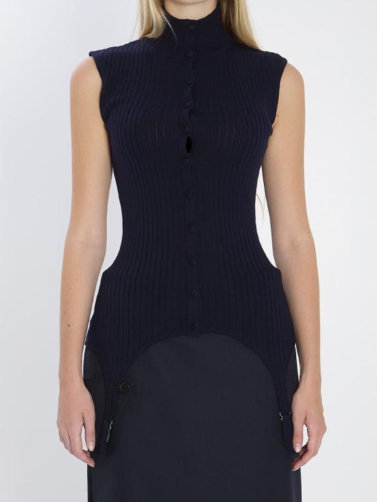 25FW 장 폴 고티에 민소매 티셔츠 31872 W PO025 K012 59 BLUE