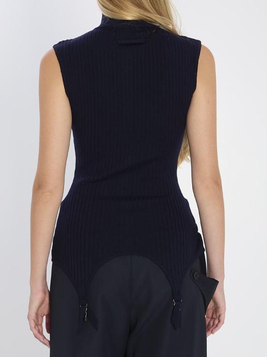 25FW 장 폴 고티에 민소매 티셔츠 31872 W PO025 K012 59 BLUE - JEAN PAUL GAULTIER