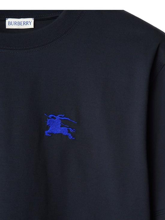 25SS 버버리 EKD 자수 반팔 티셔츠  8091396 Blu BLUE - BURBERRY