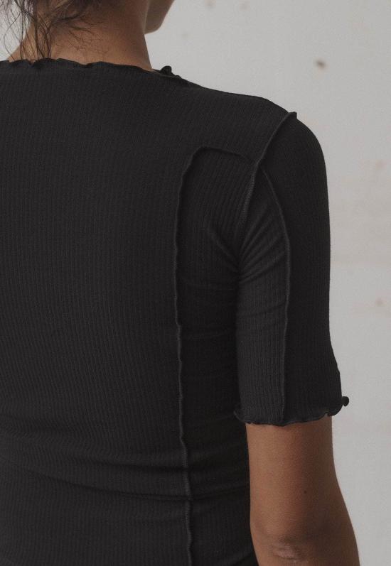  베이스레인지 반팔 티셔츠 토마토 3/4 티 - BASERANGE