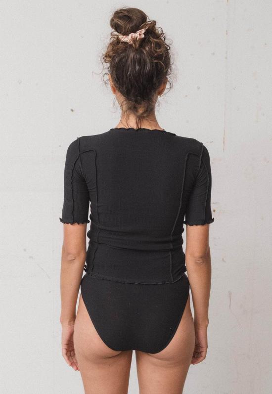  베이스레인지 반팔 티셔츠 토마토 3/4 티 - BASERANGE