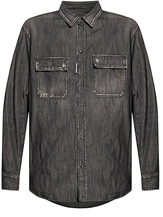 24FW 디스퀘어드2 데님 셔츠 S71DM0648S30826 Nero Black