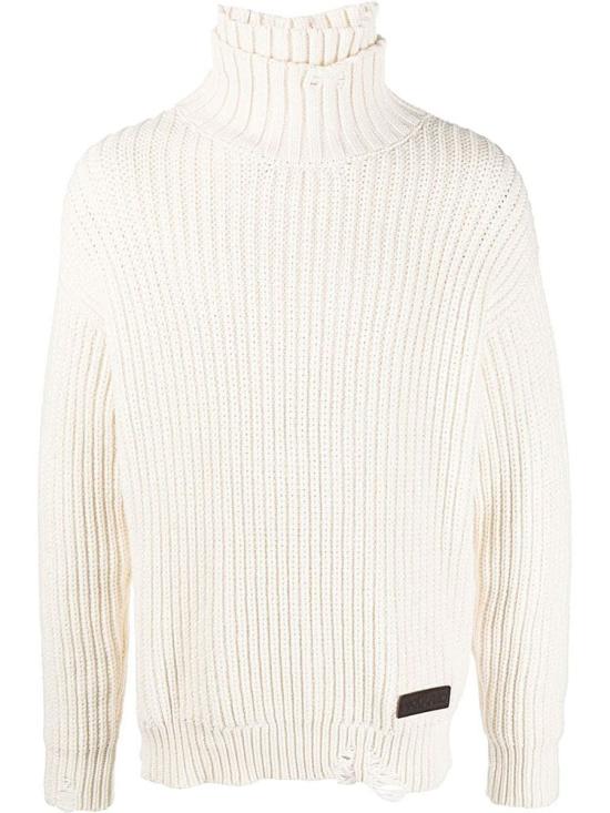 24FW 디스퀘어드2 터틀넥 S74HA1350S18299 Bianco White