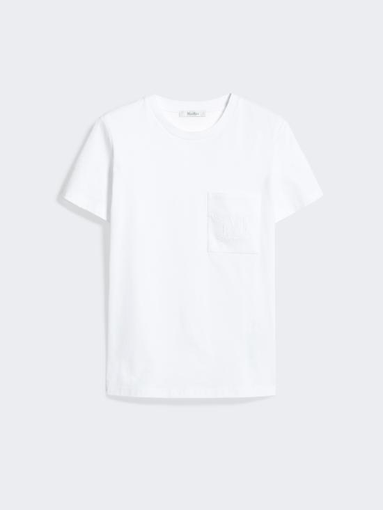 25FW 막스마라 반팔 티셔츠 2521946041PAPAIA001 White