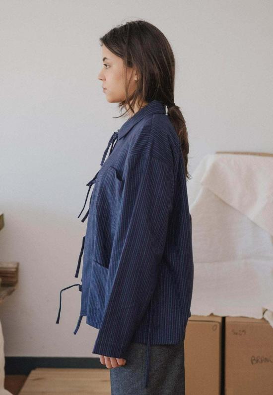  베이스레인지 긴팔 티셔츠 Baserange Limbert 셔츠 스트라이프 - BASERANGE