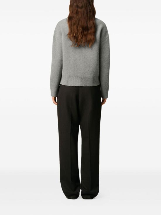 25FW 아미 가디건 UKC365KN0135058 GRAY OFF WHITE DOM - AMI