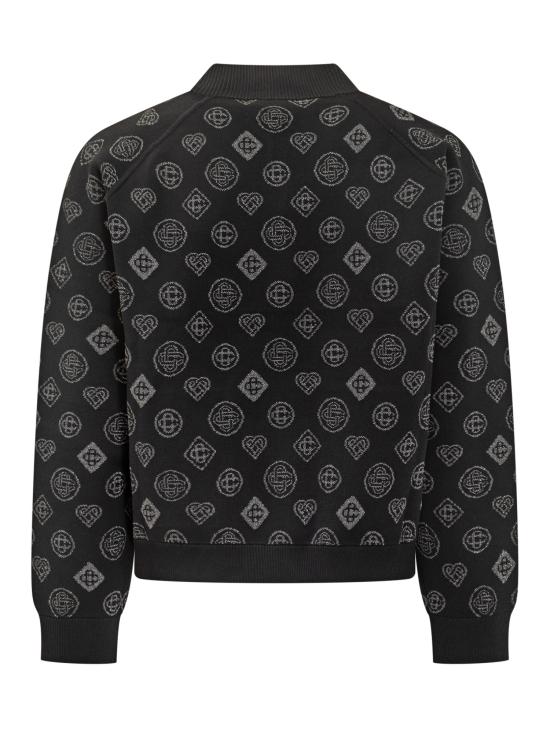 25FW 카사블랑카 봄버 자켓 MAW25KW112401 BLACK - CASABLANCA