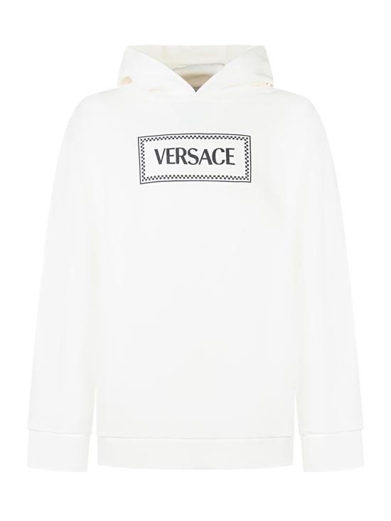 25FW [키즈] 베르사체 트레이닝 상의 10025871A11692 2W020 BIANCO NERO