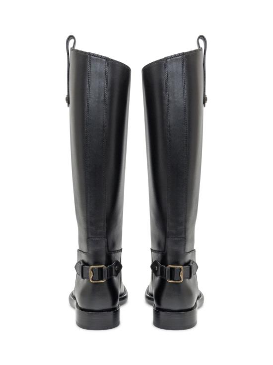 25FW 버버리 레더 카발리에 부츠 8114385 A1189 BLACK - BURBERRY