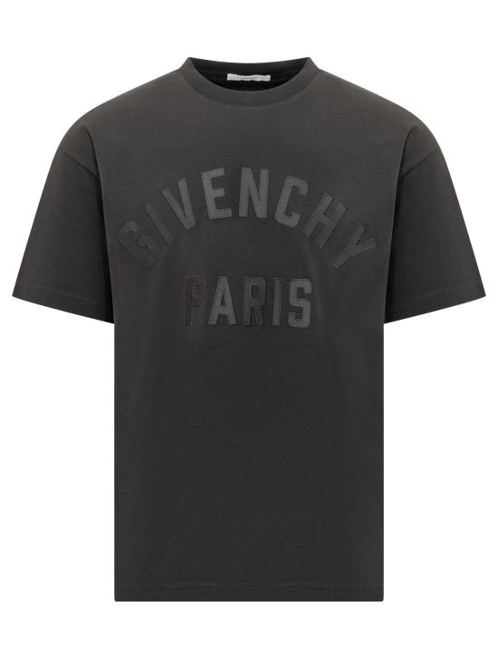 25FW 지방시 반팔 티셔츠 BM71NK3YRS 001 BLACK