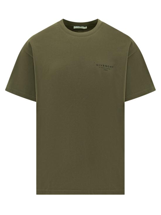 25FW 지방시 반팔 티셔츠 BM71NK3YRV 305 KHAKI