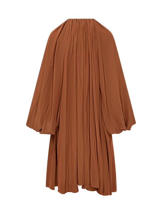 25FW 랑방 미디 원피스 RWTO00014778H25 657 CHESTNUTS - LANVIN