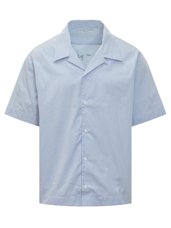 25FW 지방시 반팔 셔츠 BM616J123T 128 WHITE LIGHT BLUE