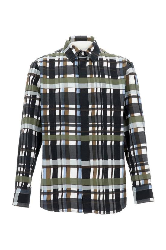 25FW 보테가베네타 긴팔 셔츠 821368V5PN01012 Multicolor