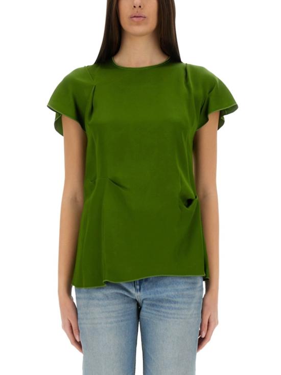 25SS 빅토리아 베컴 반팔 티셔츠 1225WTP006361A ALGAE Green