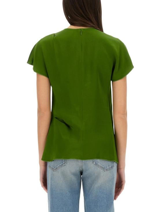 25SS 빅토리아 베컴 반팔 티셔츠 1225WTP006361A ALGAE Green - VICTORIA BECKHAM