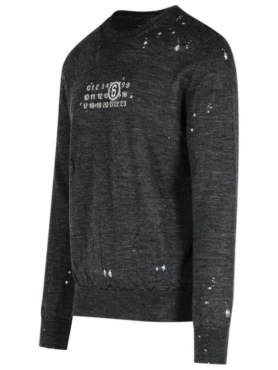 25FW MM6 메종마르지엘라 스웨터 SH0HL0033 M13134 855 Grey - MM6 MAISON MARGIELA