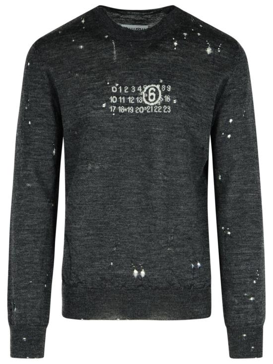 25FW MM6 메종마르지엘라 스웨터 SH0HL0033 M13134 855 Grey