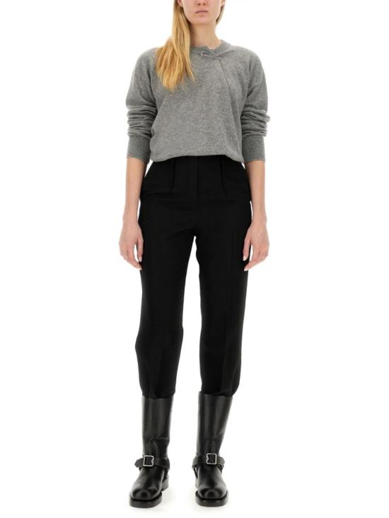  버버리 세이프티 핀 캐시미어 스웨터 8080851 A1373 Grey - BURBERRY