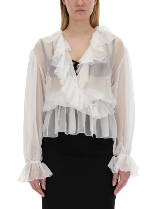  돌체앤가바나 블라우스 F79FGT FU1ATW0800 White