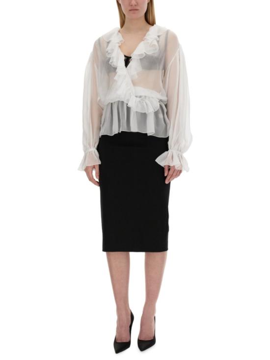  돌체앤가바나 블라우스 F79FGT FU1ATW0800 White - DOLCE & GABBANA