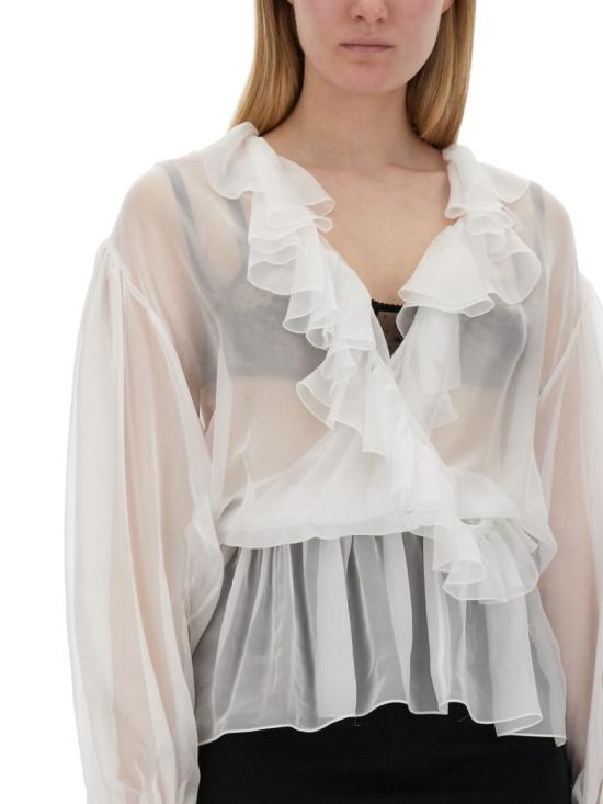  돌체앤가바나 블라우스 F79FGT FU1ATW0800 White - DOLCE & GABBANA