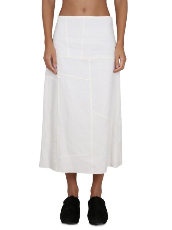  질샌더 미디 스커트 J02MA0119 J60001104 White