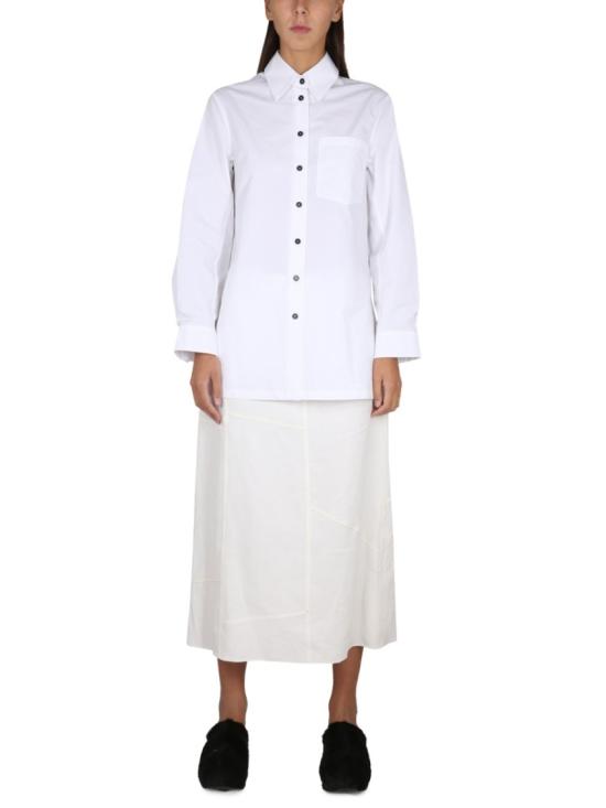  질샌더 미디 스커트 J02MA0119 J60001104 White - JIL SANDER