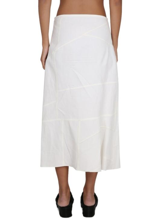  질샌더 미디 스커트 J02MA0119 J60001104 White - JIL SANDER