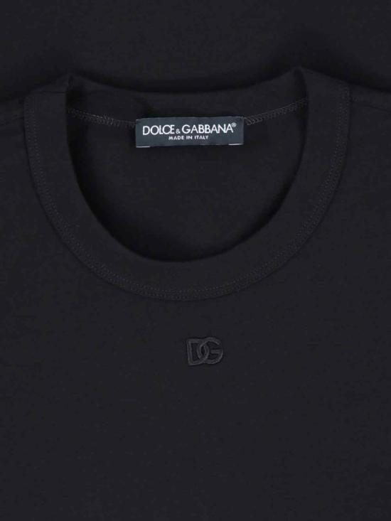 25FW 돌체앤가바나 반팔 티셔츠 G8SX0Z G7PIYN0000 Black - DOLCE & GABBANA
